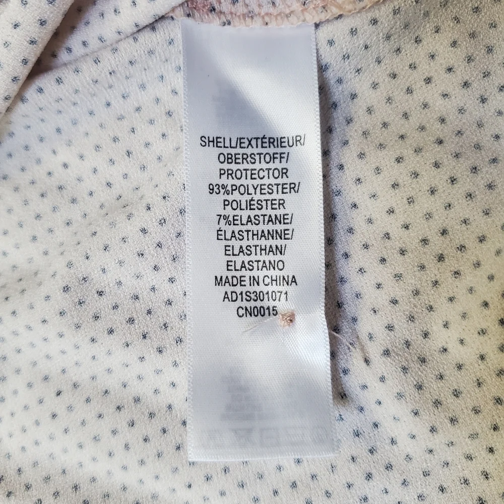 Adrianna Papell Pink Polka Dot Long Sleeve Blouse Top M EUC - Picture 7 of 8